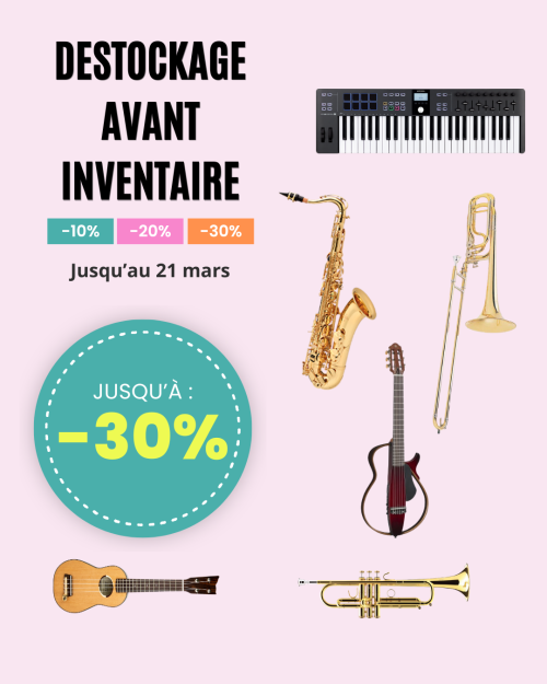 Destockage avant inventaire chez Rousseau Musique