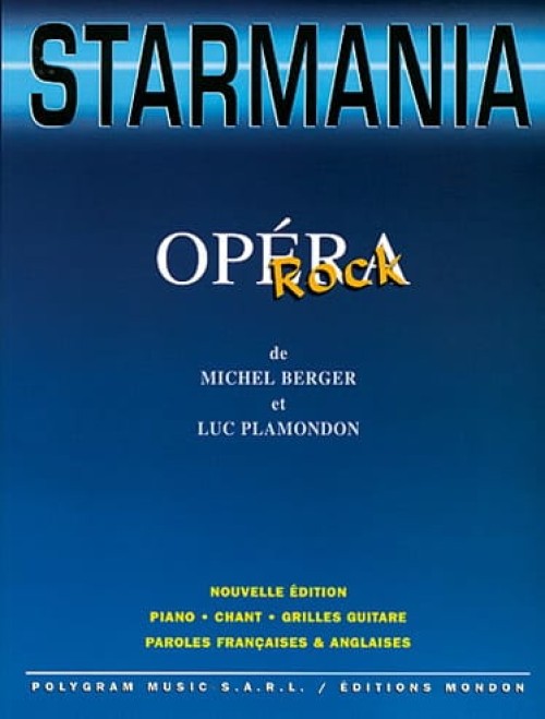 Starmania Op&eacute;ra Rock, piano, voix, guitare