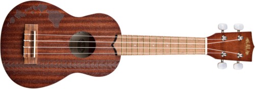 Ukul&eacute;l&eacute; Soprano Kala s&eacute;rie 15, grav&eacute; hawa&iuml;en 2, KA 15S-H2